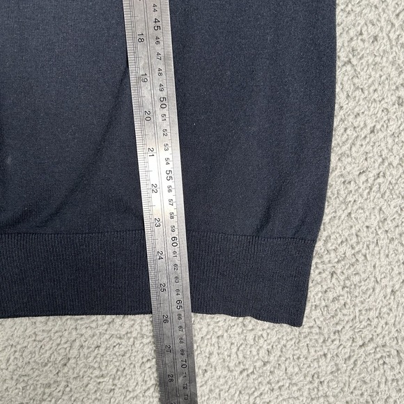 Banana Republic Sweater Vest Mens‎ M Black Cotton Cashmere Classic Dad - Picture 4 of 5